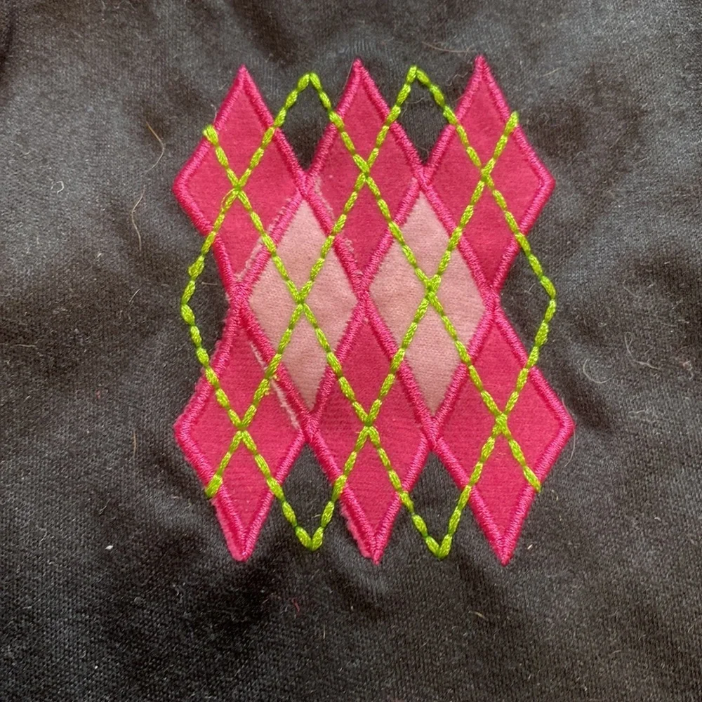 Argyle Black Dog Tee Shirt